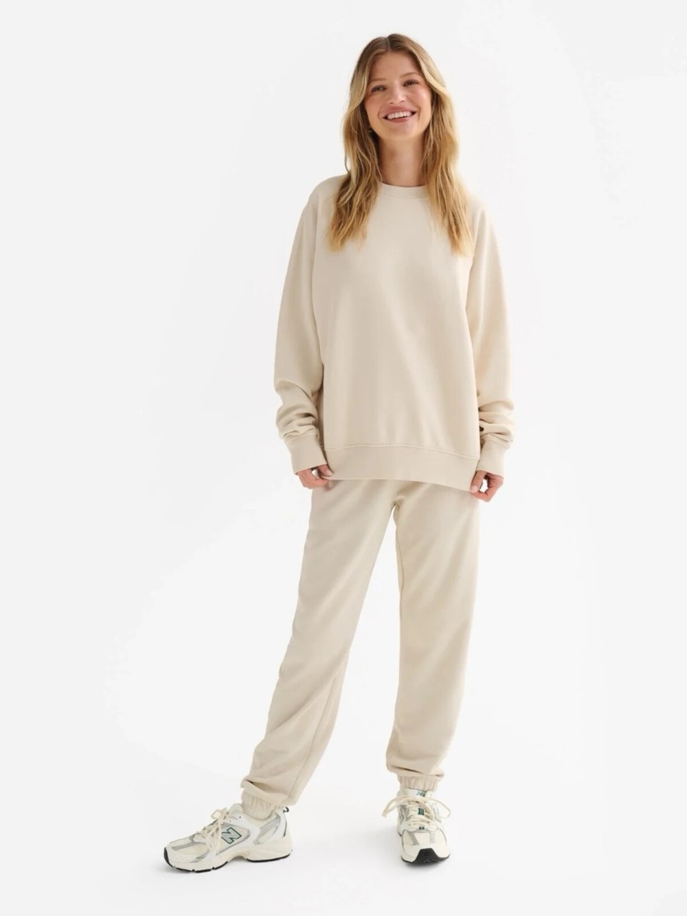 MATE THE LABEL | NWT Relaxed Organic Cotton Sweat Set | M/L